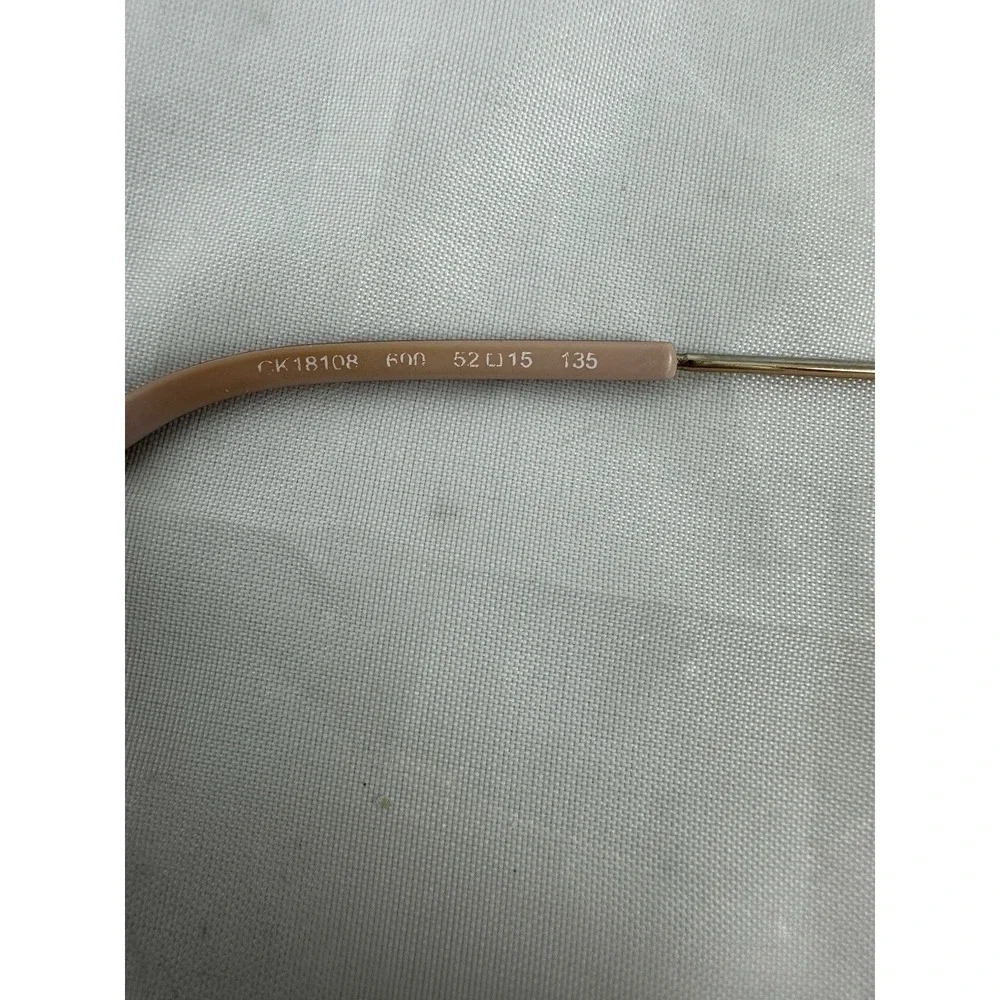 Calvin Klein Eyeglasses Frames Red Cat Eye Rose Gold Tone 52-15-135 CK18108 600